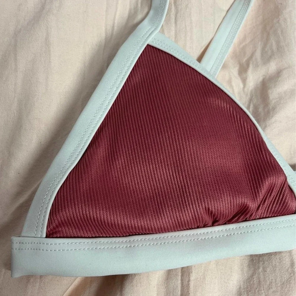 Pink and white bikini top small - Picture 2 of 4